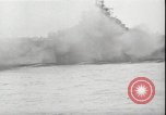 Image of USS Hancock CV-19 burning from kamikaze strike Pacific Ocean, 1945, second 8 stock footage video 65675074716