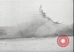 Image of USS Hancock CV-19 burning from kamikaze strike Pacific Ocean, 1945, second 13 stock footage video 65675074716