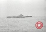 Image of USS Hancock CV-19 burning from kamikaze strike Pacific Ocean, 1945, second 29 stock footage video 65675074716