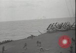 Image of planes on deck Pacific Ocean, 1945, second 3 stock footage video 65675074717