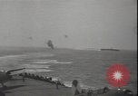 Image of planes on deck Pacific Ocean, 1945, second 29 stock footage video 65675074717