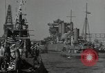 Image of tug boats moving the USS West Virginia after initial repairs in Pearl  Oahu Hawaii USA, 1942, second 34 stock footage video 65675074763