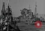 Image of tug boats moving the USS West Virginia after initial repairs in Pearl  Oahu Hawaii USA, 1942, second 38 stock footage video 65675074763