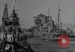 Image of tug boats moving the USS West Virginia after initial repairs in Pearl  Oahu Hawaii USA, 1942, second 40 stock footage video 65675074763