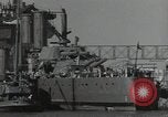 Image of tug boats moving the USS West Virginia after initial repairs in Pearl  Oahu Hawaii USA, 1942, second 49 stock footage video 65675074763