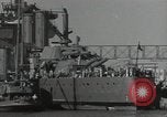 Image of tug boats moving the USS West Virginia after initial repairs in Pearl  Oahu Hawaii USA, 1942, second 55 stock footage video 65675074763