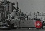 Image of tug boats moving the USS West Virginia after initial repairs in Pearl  Oahu Hawaii USA, 1942, second 58 stock footage video 65675074763
