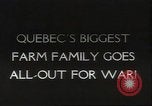 Standbild größte Bauernhof der Familie Quebec Kanada, 1942, aus Sekunde 1 historischem Filmmaterial Videoclip 65675074801