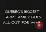 Standbild größte Bauernhof der Familie Quebec Kanada, 1942, aus Sekunde 3 historischem Filmmaterial Videoclip 65675074801