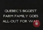 Standbild größte Bauernhof der Familie Quebec Kanada, 1942, aus Sekunde 4 historischem Filmmaterial Videoclip 65675074801