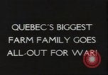Standbild größte Bauernhof der Familie Quebec Kanada, 1942, aus Sekunde 6 historischem Filmmaterial Videoclip 65675074801