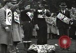 Image of Pacifist anti-war demonstrators 1930s United States USA, 1936, second 30 stock footage video 65675074810
