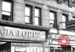 Image of Cuban and Puerto Rican hispanic stores in Harlem 1940 New York United States USA, 1939, second 41 stock footage video 65675074861