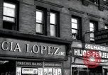 Image of Cuban and Puerto Rican hispanic stores in Harlem 1940 New York United States USA, 1939, second 44 stock footage video 65675074861