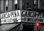Image of Cuban and Puerto Rican hispanic stores in Harlem 1940 New York United States USA, 1939, second 47 stock footage video 65675074861