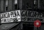 Image of Cuban and Puerto Rican hispanic stores in Harlem 1940 New York United States USA, 1939, second 48 stock footage video 65675074861