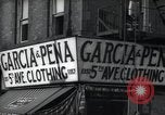 Image of Cuban and Puerto Rican hispanic stores in Harlem 1940 New York United States USA, 1939, second 49 stock footage video 65675074861