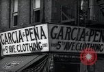 Image of Cuban and Puerto Rican hispanic stores in Harlem 1940 New York United States USA, 1939, second 51 stock footage video 65675074861