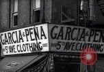 Image of Cuban and Puerto Rican hispanic stores in Harlem 1940 New York United States USA, 1939, second 53 stock footage video 65675074861