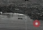Standbild Luftaufnahmen der Insel Küste bei der Anlandung Angaur Palau Inseln, 1944, aus Sekunde 10 historischem Filmmaterial Videoclip 65675074875