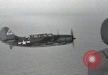 Standbild SB2C Helldiver Bomber Bonin Inseln Japan, 1944, aus Sekunde 49 historischem Filmmaterial Videoclip 65675074885