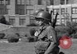 Image of 101st Airborne guards Little Rock Arkansas USA, 1957, second 14 stock footage video 65675075002