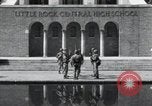 Image of 101st Airborne guards Little Rock Arkansas USA, 1957, second 33 stock footage video 65675075005