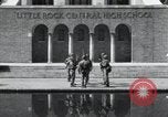 Image of 101st Airborne guards Little Rock Arkansas USA, 1957, second 34 stock footage video 65675075005
