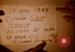 Standbild Farbe Fernsehen Washington DC USA, 1949, aus Sekunde 4 historischem Filmmaterial Videoclip 65675075009