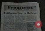 Image of propaganda newspaper Italy, 1944, second 7 stock footage video 65675075013
