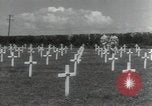Image of Temporary US Military Cemetery Pacific Theater, 1945, second 4 stock footage video 65675075070