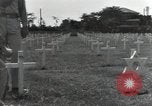 Image of Temporary US Military Cemetery Pacific Theater, 1945, second 15 stock footage video 65675075070
