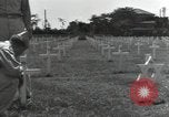 Image of Temporary US Military Cemetery Pacific Theater, 1945, second 16 stock footage video 65675075070