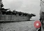Image of USS Saratoga CV-3 Bikini Atoll Marshall Islands, 1946, second 41 stock footage video 65675075081