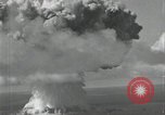 Image of atomic explosion Bikini Atoll Marshall Islands, 1946, second 50 stock footage video 65675075083