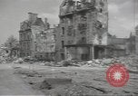 Image of bombed-out buildings Caen France, 1944, second 23 stock footage video 65675075099