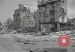 Image of bombed-out buildings Caen France, 1944, second 25 stock footage video 65675075099