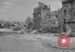 Image of bombed-out buildings Caen France, 1944, second 27 stock footage video 65675075099