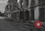 Image of bombed-out buildings Caen France, 1944, second 37 stock footage video 65675075099