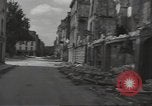 Image of bombed-out buildings Caen France, 1944, second 39 stock footage video 65675075099