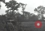 Image of cutting through hedgerows with tanks Marigny France, 1944, second 20 stock footage video 65675075114