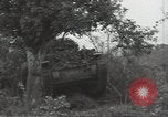 Image of cutting through hedgerows with tanks Marigny France, 1944, second 39 stock footage video 65675075114