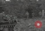 Image of cutting through hedgerows with tanks Marigny France, 1944, second 53 stock footage video 65675075114