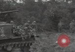 Image of cutting through hedgerows with tanks Marigny France, 1944, second 56 stock footage video 65675075114