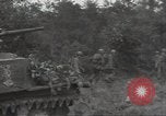 Image of cutting through hedgerows with tanks Marigny France, 1944, second 59 stock footage video 65675075114