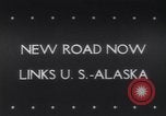 Image of convoy of trucks Alaska USA, 1943, second 1 stock footage video 65675075238