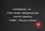 Image of Native American Indian Oglala Sioux tribesmen South Dakota United States USA, 1913, second 28 stock footage video 65675075276