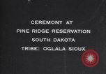 Image of Native American Indian Oglala Sioux tribesmen South Dakota United States USA, 1913, second 29 stock footage video 65675075276