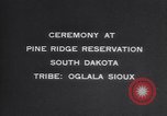 Image of Native American Indian Oglala Sioux tribesmen South Dakota United States USA, 1913, second 31 stock footage video 65675075276