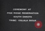 Image of Native American Indian Oglala Sioux tribesmen South Dakota United States USA, 1913, second 32 stock footage video 65675075276
